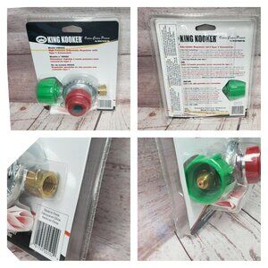 King Kooker Model #00502 High Pressure Adjustable Regulator Type 1 Connection